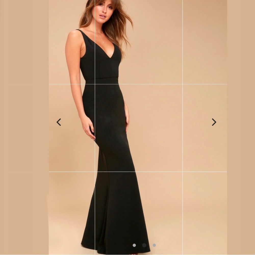 NEW! Lulu's Black Melora Dress